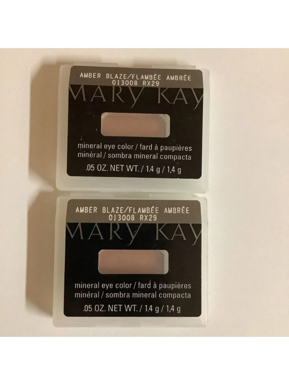 Mary Kay Amber Blaze 013008 Mineral Eye Shadow Full Size .05 Oz, Bundle Of 2 New